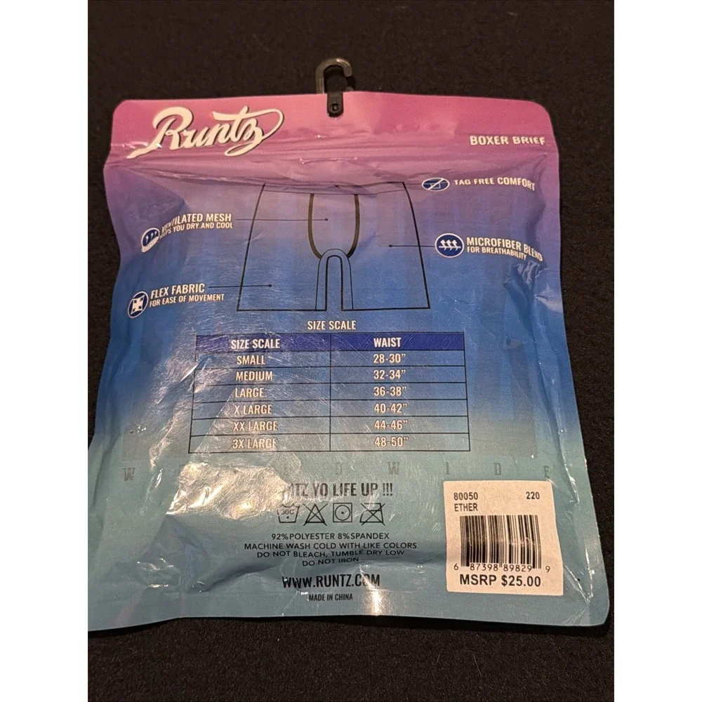 RUNTZ Worldwide Boxer Briefs in 3XL *NWT